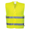 PORTWEST HI-VIS C474 / Reflexná vesta s dvoma pruhmi - HV žltá XXL/XXXL
