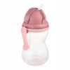 Canpol babies Fľaša športová sa slámkou- ružová 370 ml