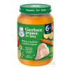 GERBER Organic detský príkrm mrkva a rajčiny s morčacím mäsom 190 g