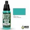 Green Stuff World Acrylic Artistic Paint - TROPICAL TURQUOISE 17ml (Green Stuff World)