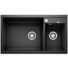 Blanco Metra 9, silgranitový drez 860x500x190 mm, 2-komorový, čierna, BLA-525936