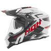 Helma NOX N312 VAPOR bílá/černá/červená - XS