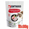 ONTARIO CHICKEN & CRAB VLHKÉ KRMIVO PRE MAČKU KURACIE MÄSO A KRAB 80g x 15ks