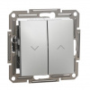 SCHNEIDER Asfora Žalúziové tlačidlo ASFORA BS aluminium EPH1300161