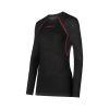 Dámske termoprádlo LA SPORTIVA Wool40 Aero Longsleeve W - black/hibiscus