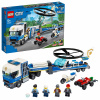 LEGO 60244 Mestská policajná helikoptéra, stavebnica s nákladným autom, štvorkolkou a motorkou, policajná hračka
