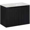 Súprava skrinka Comad Nova Black NOVA BLACK D2 82-80-2D, umývadlo Comad Sky 3 SKY 3 80CM DP (E-8099-3-80)