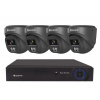 Kamerový set Securia Pro NVR4CHV4S-B DOME IP, 4Mpx, 4 kamery, PoE NVR, černá