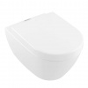 Villeroy & Boch Subway 2.0 Závesné WC, hlboké splachovanie, Aquareduct, DirectFlush, s CeramicPlus, alpská biela 5614A1R1