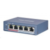 HIKVISION DS-3E0105P-E (B) (4+1) PoE switch, 60W budget, 1x 100Mbit, 4x 10/100Mbit PoE Plus, IEEE802.3af/at DS-3E0105P-E (B)