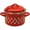 METALAC Hrniec s pokrievkou 14 cm, 1,5 l, červená bodka