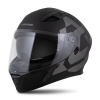 Cassida Moto přilba Orbit Grind černá matná/šedá (Velikost: XL (61-62))