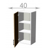 Casarredo CRAFT vysoká skrinka 40, W4092, grafit/grafit