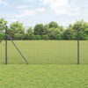 zahrada-XL Plot s stĺpmi Sivá 1 x 10 m Oceľ 3351809