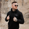 Mikina Athlete Black White - GymBeam barva: černá, velikost: S