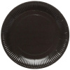 Papierové tanieriky 8 ks Čierne 18 cm