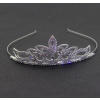 Naishide Jewelry Čelenka do vlasov KORUNKA s kamienkami - strieborná