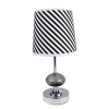 Stolové lampy - Svietidlá - Svietidlá - Stolové lampy - Lampa lampka biała czarna glamour modern paski (Stolové lampy - Svietidlá - Svietidlá - Stolové lampy - Lampa lampka biała czarna glamour modern