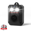 Ultrazvukový odpudzovač kún a zveri s LED svetlom (12–24 V / USB / batérie)