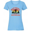Bicykel je môj psychológ. - Svetlomodrá , Dámske , XXL