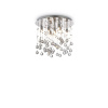 Stropné svietidlo Ideal lux 077796 MOONLIGHT PL8 CROMO 8xG9 40W