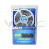 Set LED pás V-TAC SMD 5050, 5m, RGB, 10W/m, 1000lm/m, 60LED/m, IP20 + adaptér 230V/12V a IR ovládač (2120+3239+3625) Farba svetla: RGB