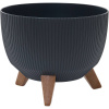 Siena Garden OSLO STRIPE LA957-82 Nádoba na rastliny polypropylen antracitová; LA957-82