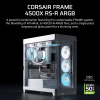 Corsair Skříň FRAME 4500X RS-R ARGB, bílá, midi tower, ATX