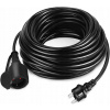 Predlžovací Kábel elektrický stavebný 230V 50 m IP44 1 zásuvka čierny