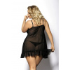 Košieľka Gorgeous + Foli - Anais 3XL/4XL černá