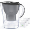 Filtračná kanvica Brita Marella 2,4 l bezfarebná (Grafitová filtračná nádoba BRITA Marella + 3 x Maxtra Pro Pure Performance)