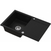 Ruvetti Signum granitový drez 79x50 cm čierna 3001S_BC160_W