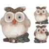 Postavička sova 12,2x9,8x13,2 cm terakota mix