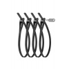 HIPLOK Z LOK 4 PACK - ALL BLACK (ZLK4AB)