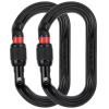 karabína PETZL Oxan Screw-Lock black 2x