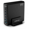 Nabíjačka do siete Cubenest S6D0, 4xUSB-C, 2xUSB-A, PD, GaN, 240 W (S6D0) čierna