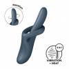 Satisfyer Heat Flex 4 rabbit vibrátor - šedý