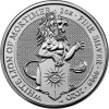 The Royal Mint strieborná minca minca Queens Beasts White Lion of Mortimer 2020 2 Oz