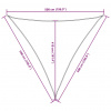 vidaXL Tieniaca plachta, oxford, trojuholníková 5x5x5 m, antracit - Antracitová - 13144-154838