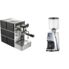 Stone Espresso Mine Black + Eureka Atom Specialty 75, chrome