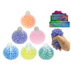 Loptička sieťková strečová s guličkami 7cm 4farby 12ks v DBX
