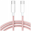 Kábel Co2 USB typ C - USB typ C 1 m ružový