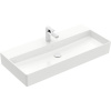 VILLEROY & BOCH Memento 2.0 závesné umývadlo s otvorom, bez prepadu, 1000 x 470 mm, biela alpská, s povrchom CeramicPlus, 4A22A2R1