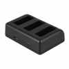 PATONA nabíječka pro digitální kameru Triple GoPro Hero 5/Hero 6/Hero 7/Hero 8 AHDBT-501/ micro USB/ USB-C (PT1934)