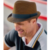 Hnedý slamený klobúk Atlas For Men Hnedá 59/61