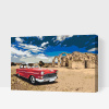 Vymalujsisam.sk Maľovanie podľa čísiel - Retro auto Veľkosť: 40x60cm, Rám: Na plastovej doske