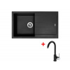 Set Sinks Amanda 860 Nanoblack + Mix 35 Nanoblack