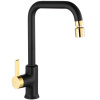 Rea Polo kuchynská batéria, black gold REA-B9980