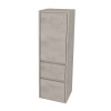Mereo Opto kúpeľňová skrinka vysoká 125 cm, pravé otváranie, Multidecor, Chromix strieborný CN995PACST