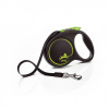 Flexi New Black Design M páska 5m/25 kg zelene